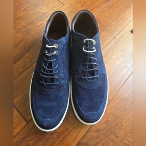 Men's Navy Suede Shoes